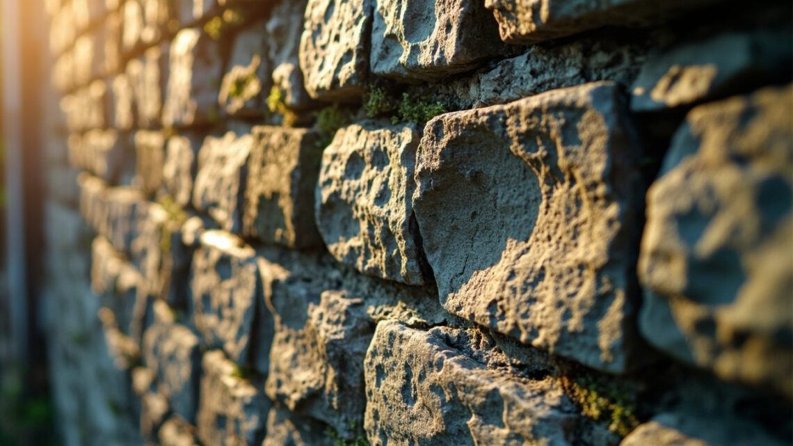 Mur en pierre incliné : techniques éprouvées pour le consolider